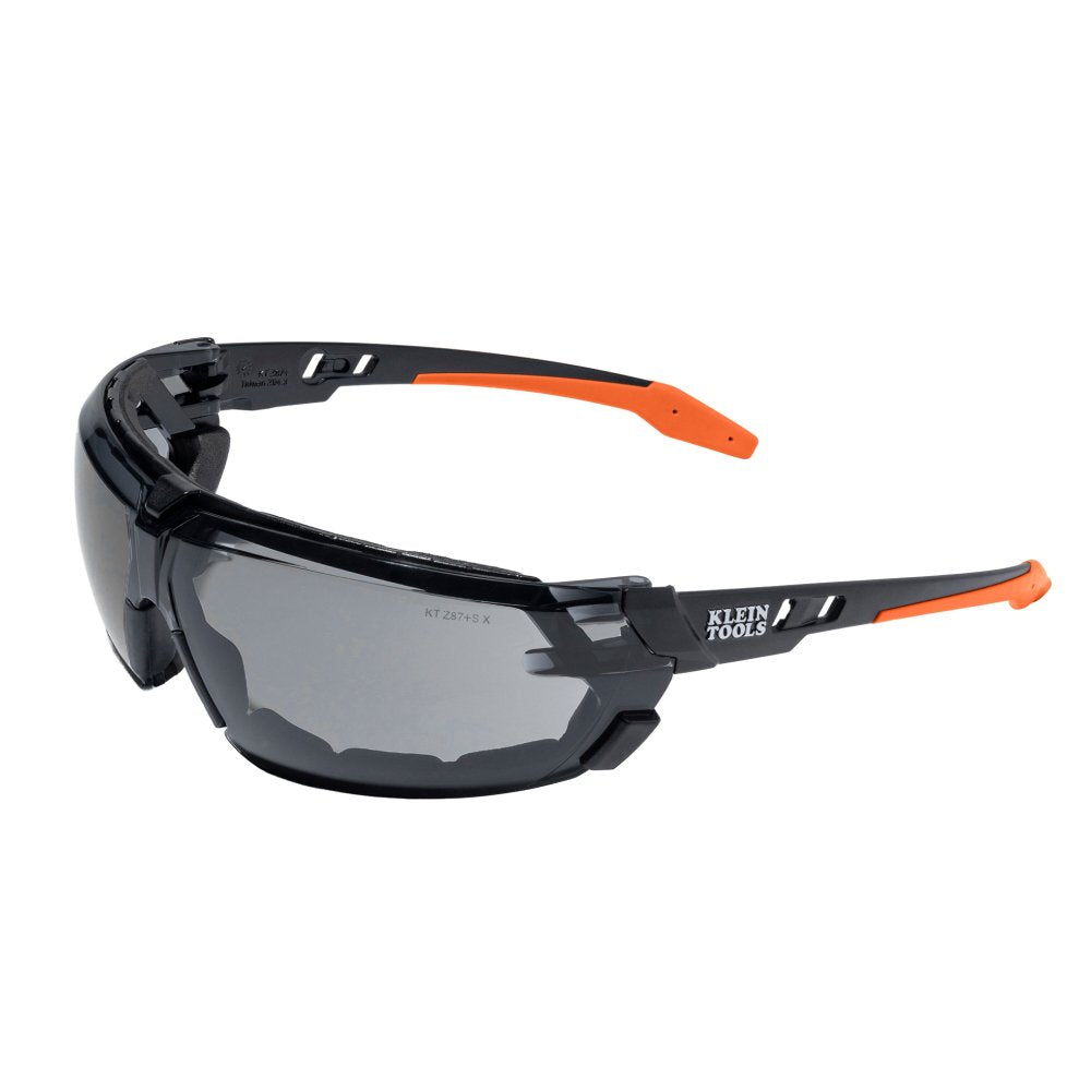 Klein Tools Low-profile Gasket Safety Glasses Gray Lens