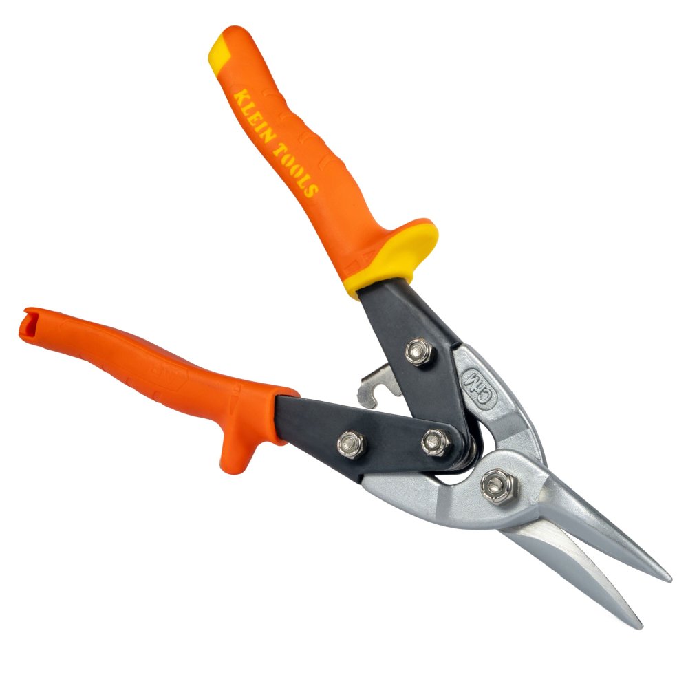 Klein Tools Aviation Snips With Wirecutter Straight