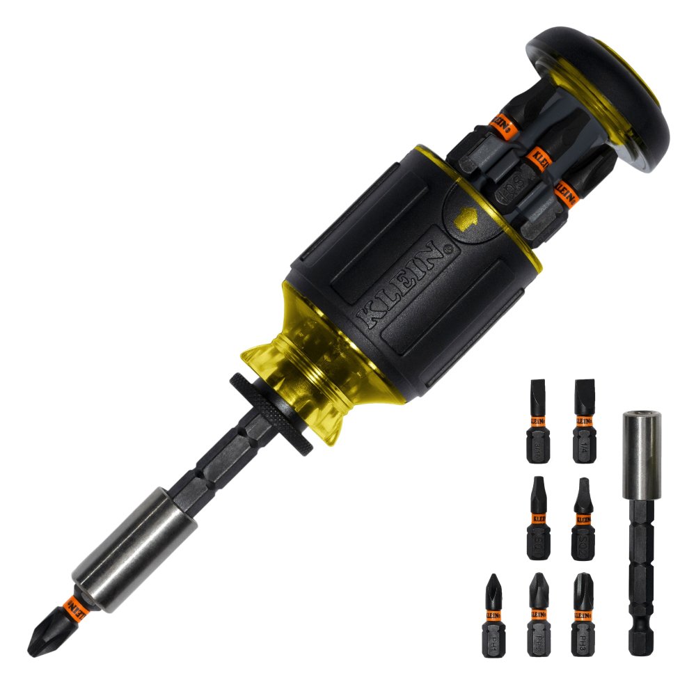Klein Tools 8-IN-1 Multi-bit ADJ Lenstubby Screwdriver
