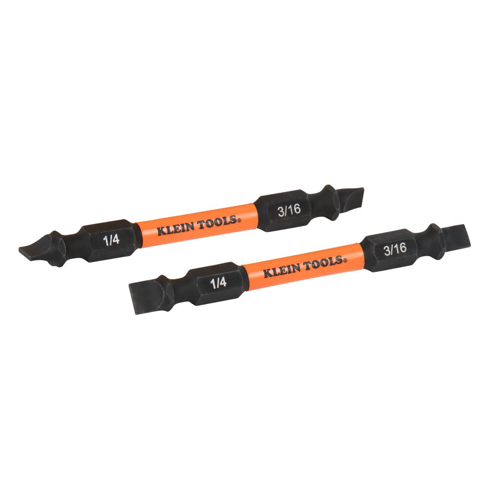 Klein Tools Replacement Bit PROFLEX3/16" Slot & 1/4" Slot, 2/Pack