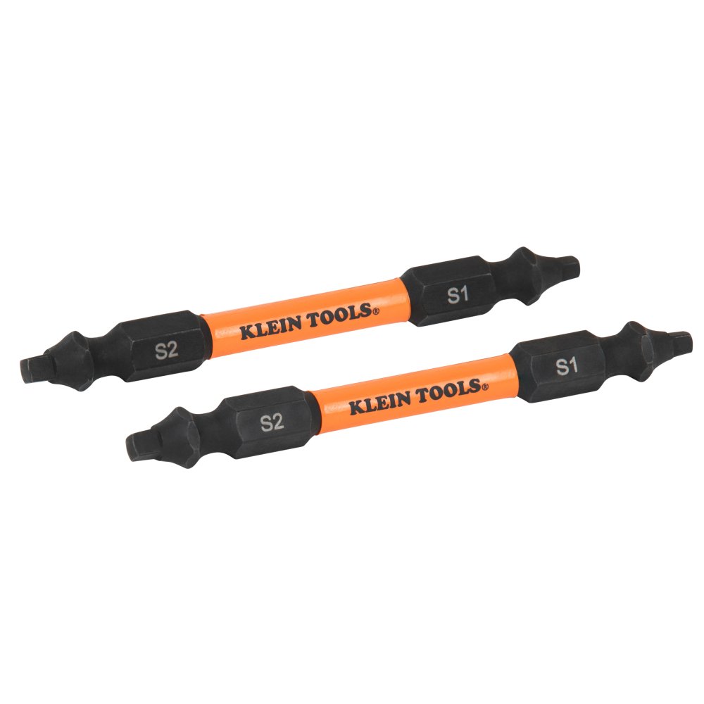 Klein Tools Replacement Bit PROFLEX#1 Square And #2 Square, 2/Pack