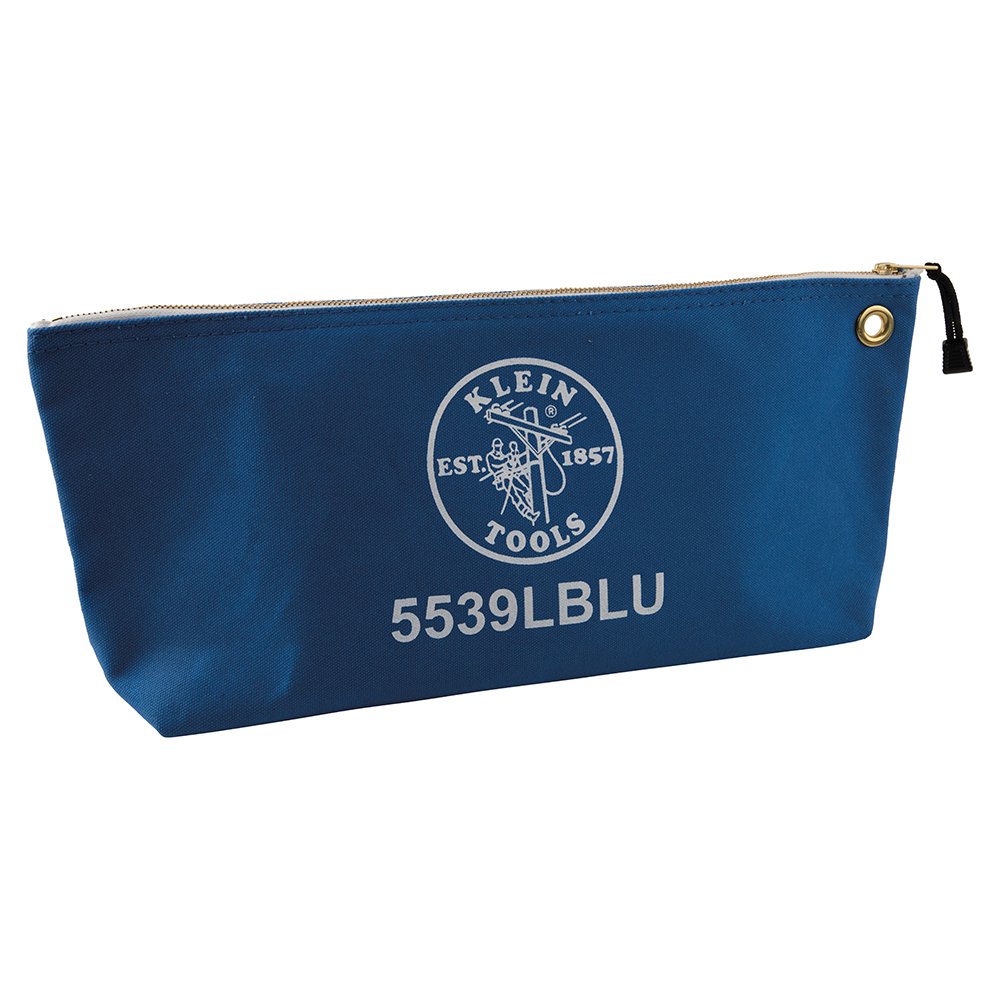 Klein Tools Canvas Bag With Zipper Large Blue