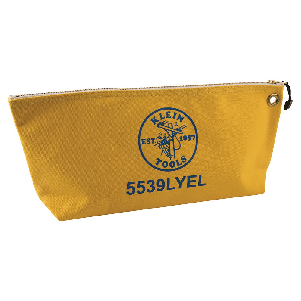 Klein Tools Canvas Bag With Zipper Large Yellow