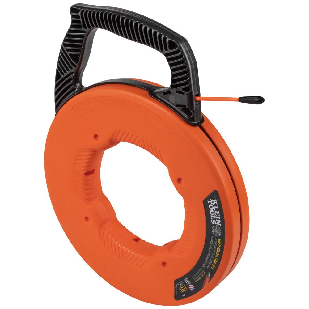 Klein Tools Multi-groove FG Fish Tape W/ Nylon Tip 100'
