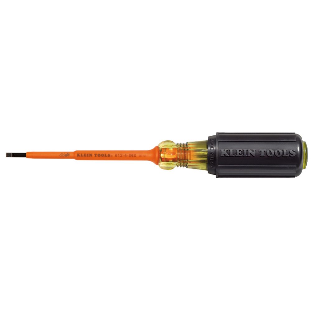 Klein Tools 4" Insulated 1/8" Slotted Screwdriver
