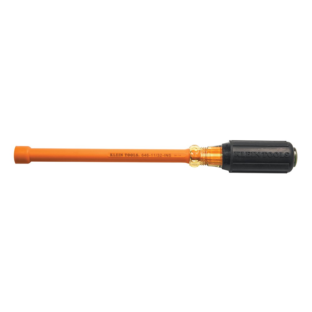 Klein Tools Insulated 11/32''- 6'' Nut Driver Hollow Shaft