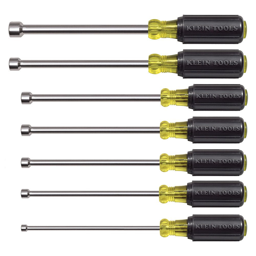 Klein Tools 7 Piece Magnetic Nut Driver Set 6" Shanks (Set)
