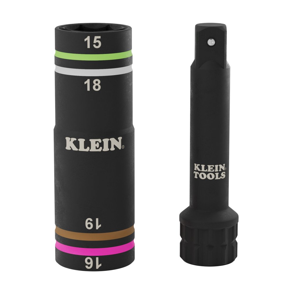 Klein Tools Heavy-duty Impact Flip Socket Metric 2-PIECE (Set)