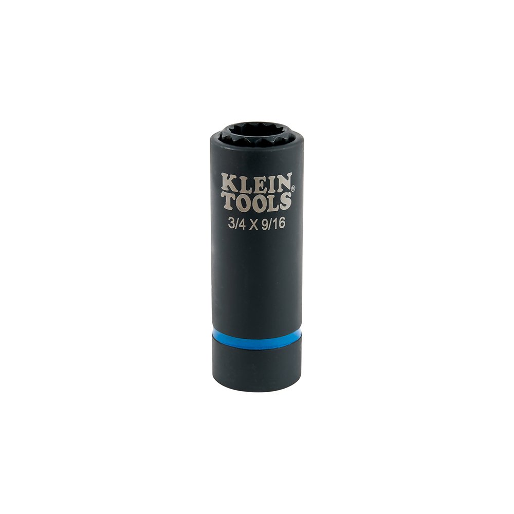 Klein Tools 2-IN-1 Impact Socket 12-POINT 3/4" And 9/16"