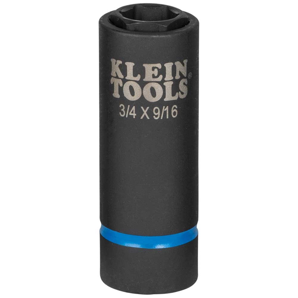 Klein Tools 2-IN-1 Impact Socket 6-POINT 3/4" And 9/16"