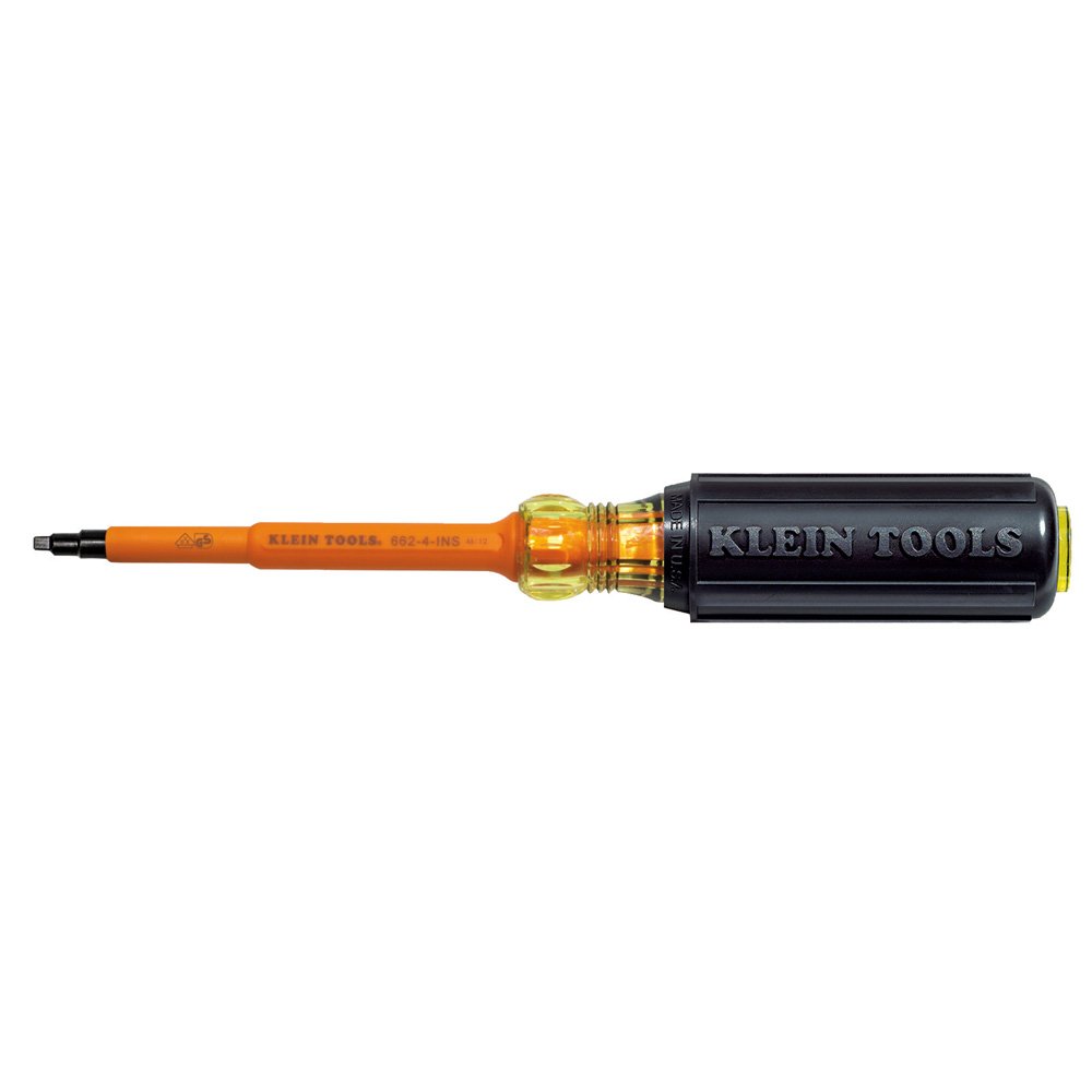 Klein Tools #2 Square Screwdriver 4"INSULATED