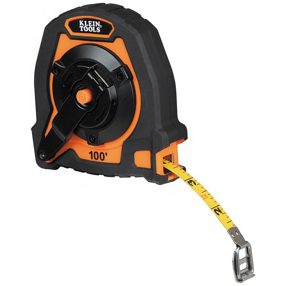 Klein Tools Closed Reel Long Tape Measure 100-FOOT
