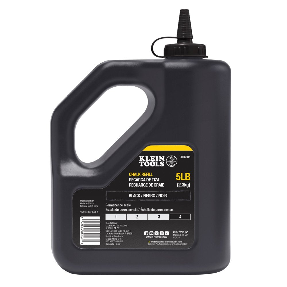 Klein Tools Chalk Refill Black 5-POUND