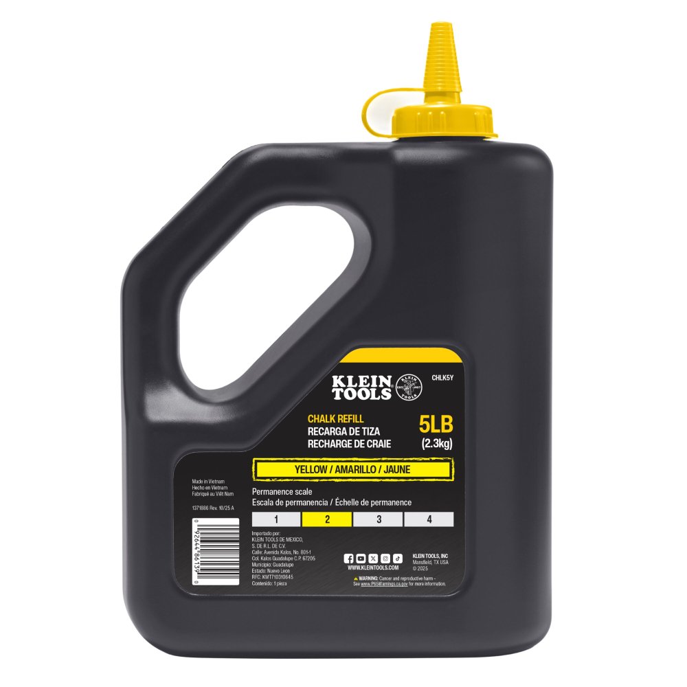 Klein Tools Chalk Refill Yellow 5-POUND