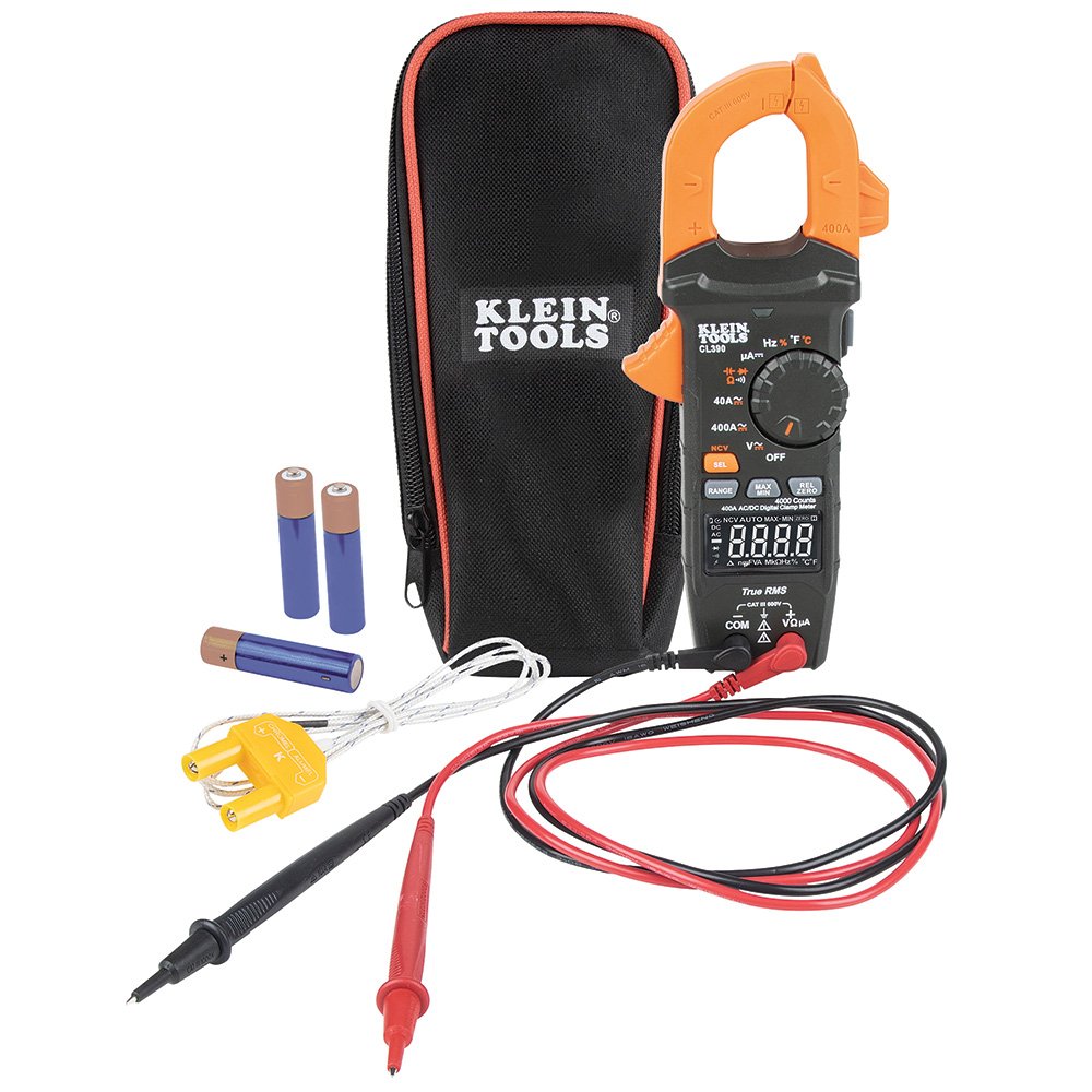 Klein Tools AC/DC Digital Clamp Meter Auto-ranging 400 AMP