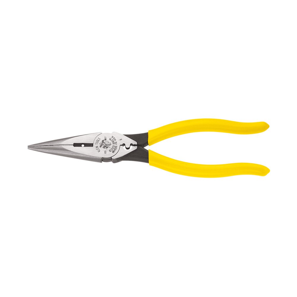 Klein Tools 71034 8" Long Nose Plier, 6/Box