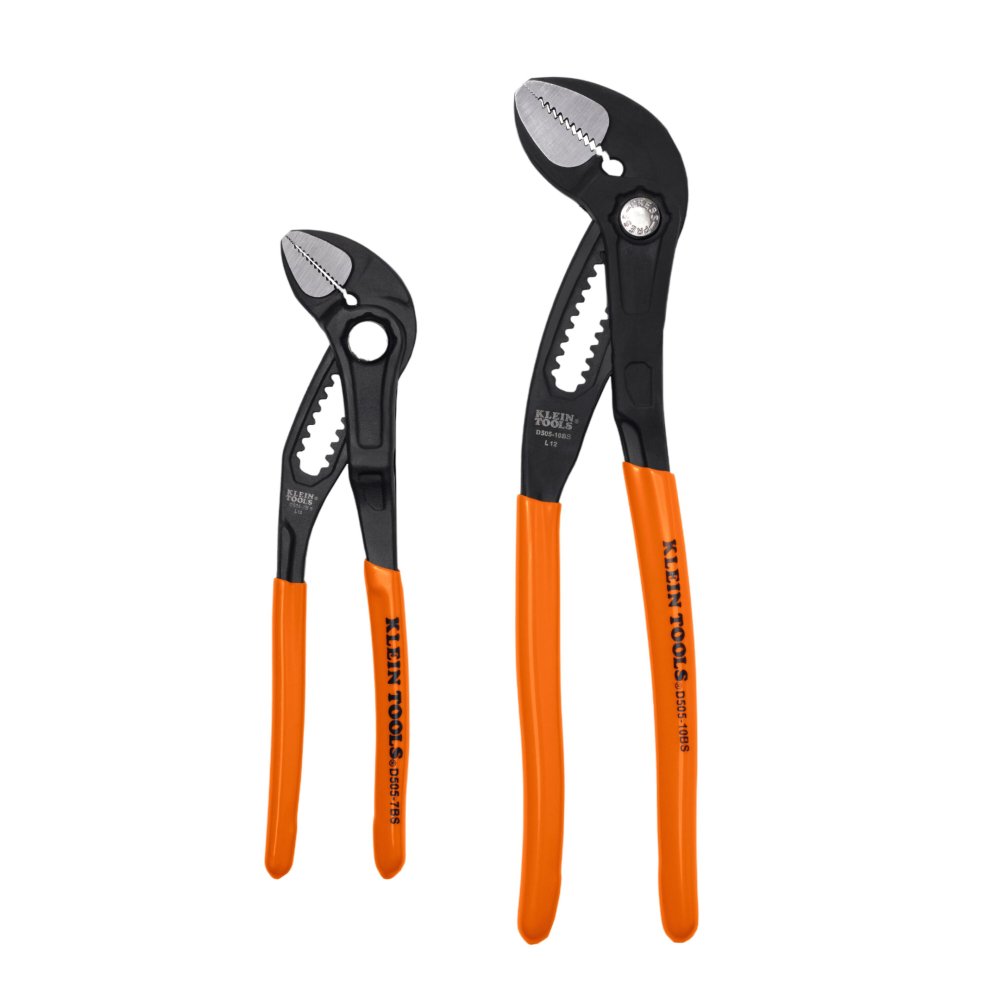 Klein Tools Straight Jaw Quick-adjust Pump Pliers 2-PIECE (Set)