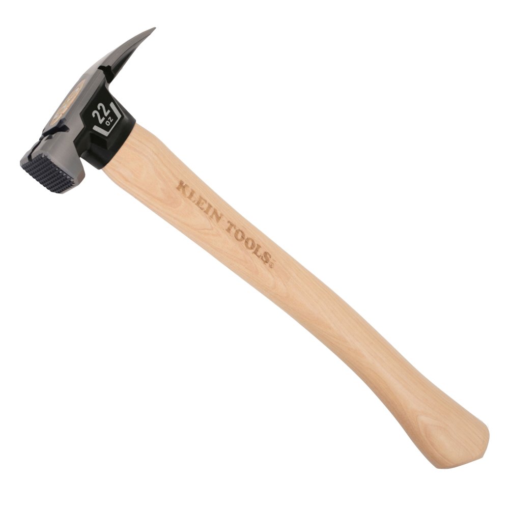 Klein Tools Milled Face Hickory Handle Hammer 22-OUNCE