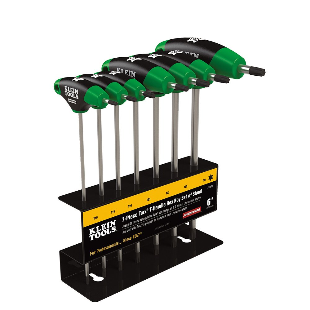 Klein Tools 7 PC 6" Torx Journeymant-handle Set W/ Stand