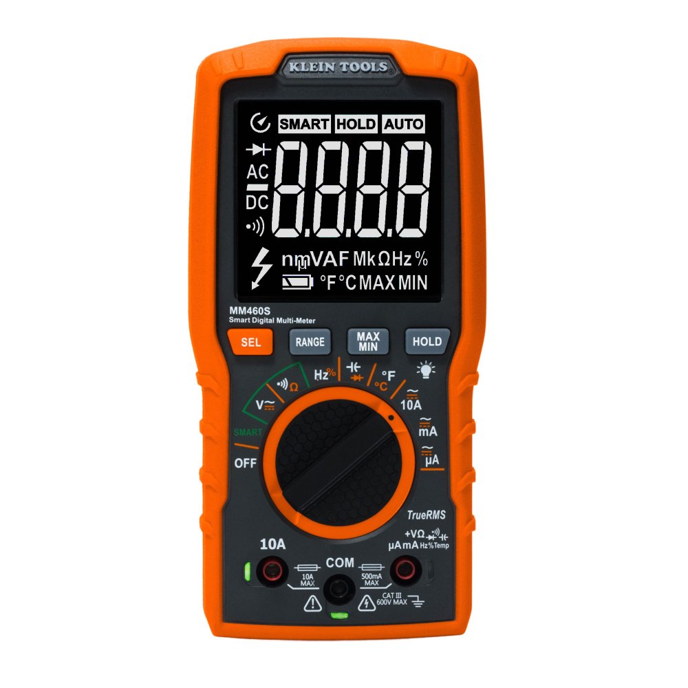 Klein Tools Smart Digital Multimeter 600V AC/DC Auto-ranging