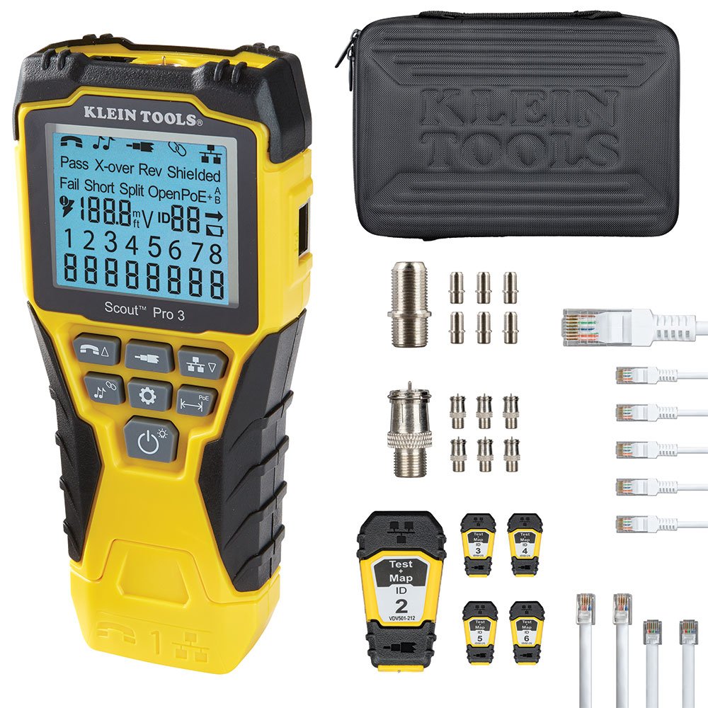 Klein Tools Scout PRO 3 Tester Withtest + MAP Remote Kit