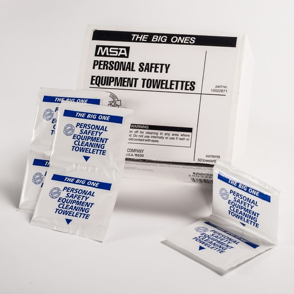 MSA Respirator Wipes 50/BX (Box)