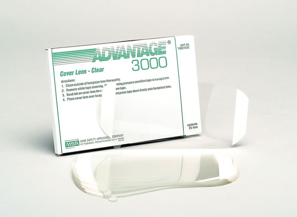 MSA 3000 Series Clear Coverlens, 25/Box