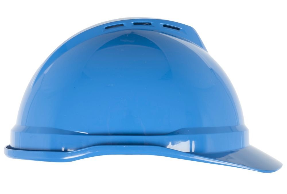 MSA V-gard Vented Blue Hardcap 4 Point Susp.