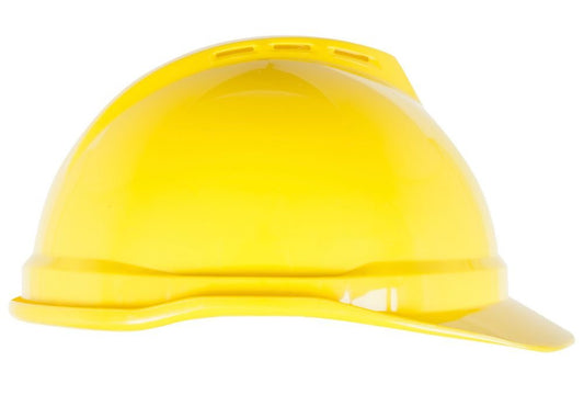 MSA V-gard Vented Yellow Hard Cap 4 Point Susp.