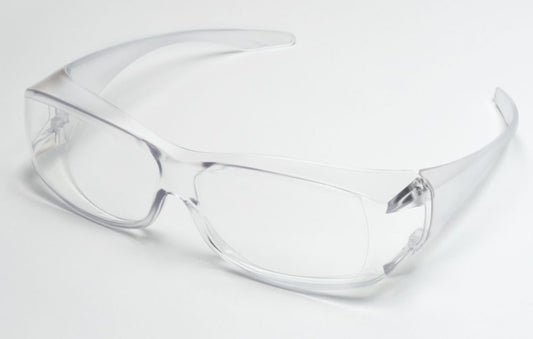 MSA Clear Lens For USE Oversml TO Med. RX Glasses, 12/Case