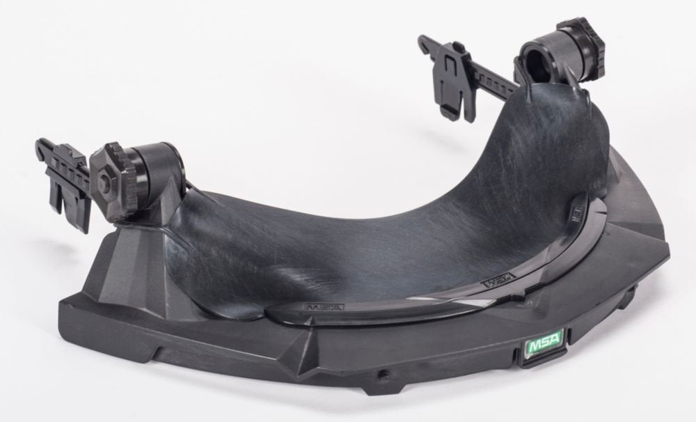 MSA Frame V-gard Slotted Hat With Debris