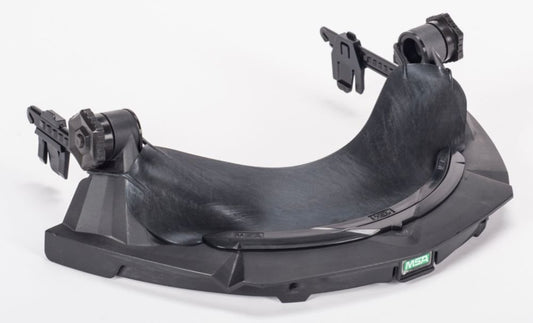MSA Frame V-gard Slotted Hat With Debris