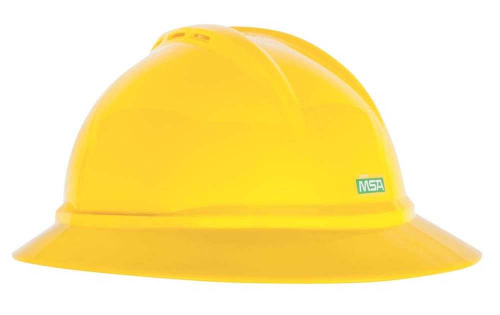 MSA Hat Vgard 500 Vent YL FT-6PT