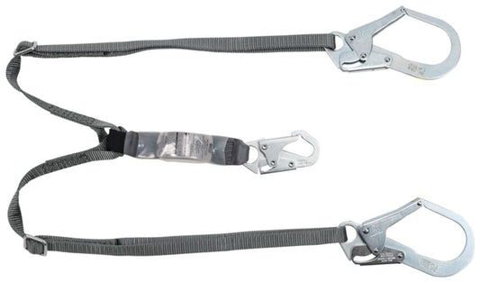 MSA EA Lanyard Lg.snap ADJ Twin 6' ANSI