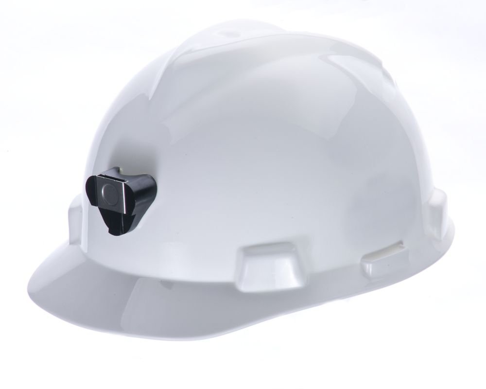 MSA Whie V-gard Cap W/LAMP B, 20/Case