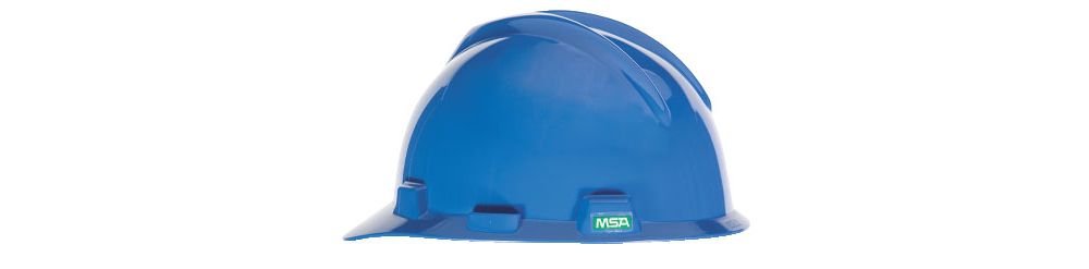 MSA Blue V-gard Slotted Cap