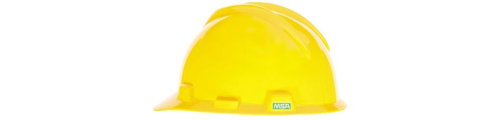 MSA Yellow V-gard Slotted Cap
