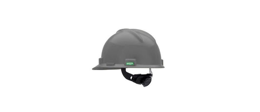 MSA Gray V-gard Hard Cap