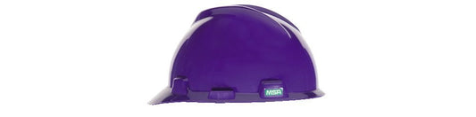MSA Purple V-gard Slotted Hat W/STARZ-ON