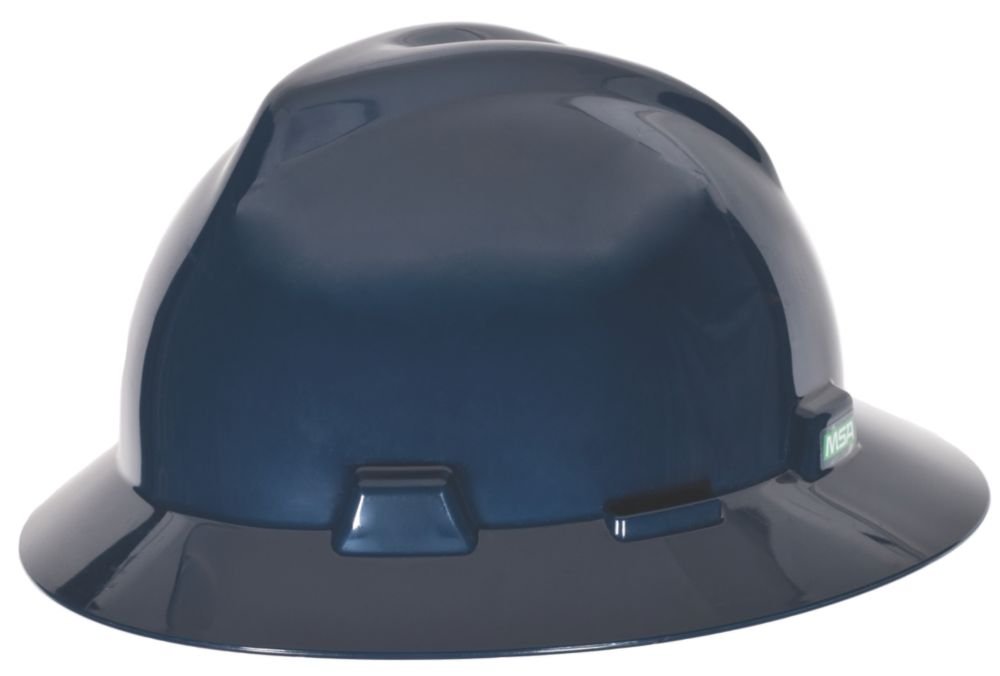 MSA Hat V-gard Ratchet Darkcanadian Blue, 20/Case