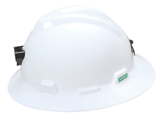 MSA Hat V-GD/LAMP Brkt & Cord Holder White