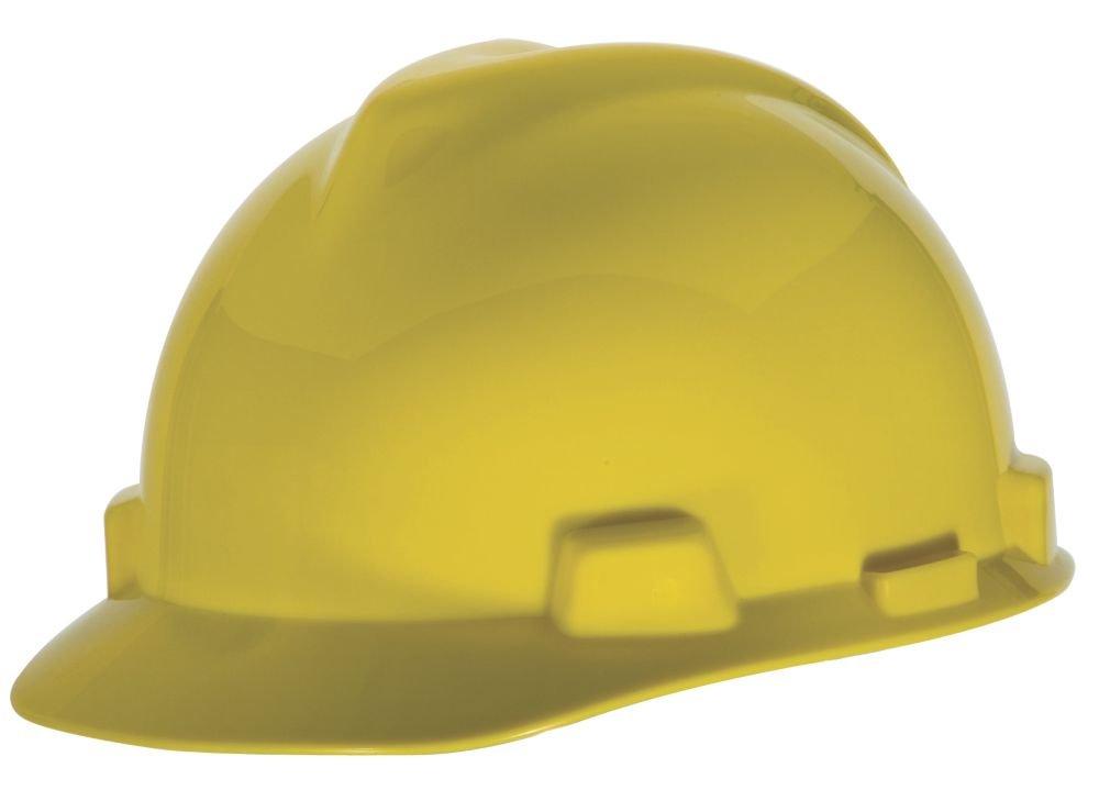 MSA Cap Super-v Fas-trac Yellow