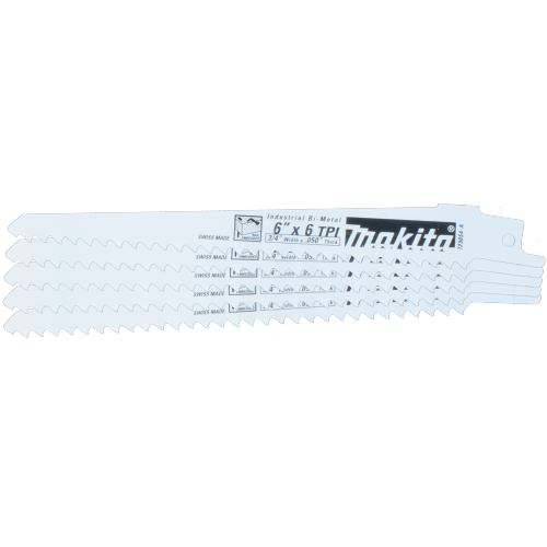 Makita 6" Recp Saw Blade Bi-metal 6TPI, 100/Case