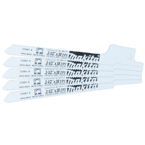 Makita 3-1/2" 18 TPI Metal Cutting Recip, 5/Pack