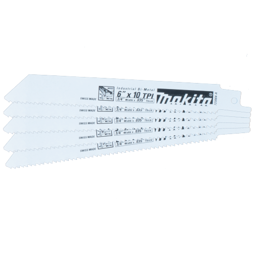 Makita 6" 10TPI ALL Purpose Recip Blade, 5/Pack