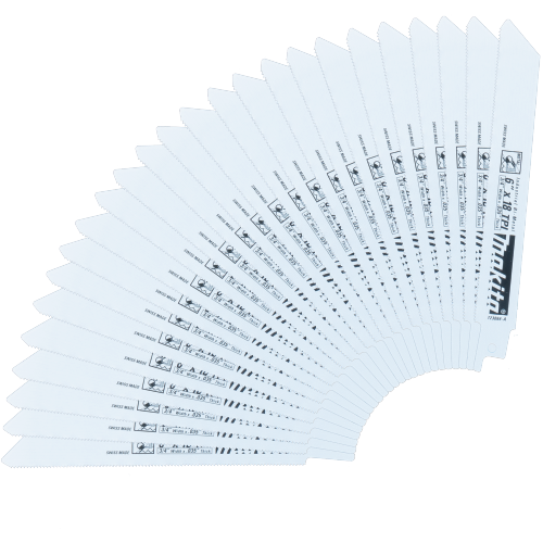 Makita Recipro Blade 6" 18TPI 25PK, 25/Pack