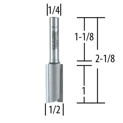 Makita Router Bit 1/2"STRAIGHT2 Flute CT