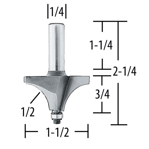 Makita Router Bit 1/2" Beadingct