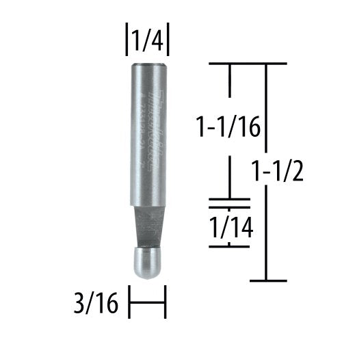Makita 1/4" 7DEG Bevel Router Bit