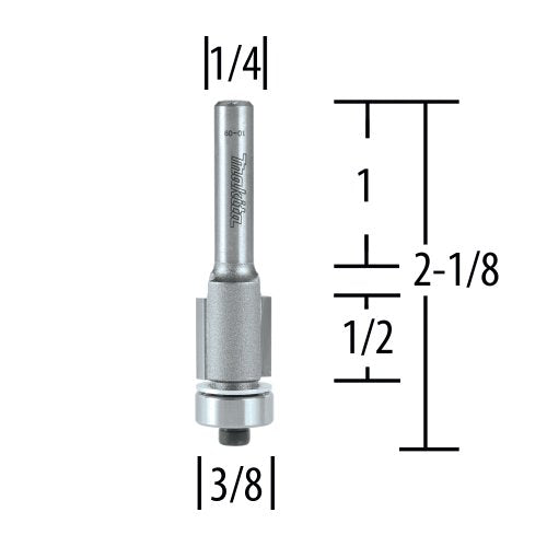 Makita 3/8" Flush Trim Router Bit 2-FLUTE CA
